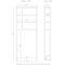 Alaterre Furniture Dover Over Toilet Organizer with Open Shelving ANDO72WH - alternate 7